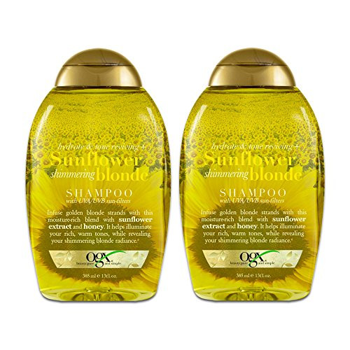 Ogx Shampoo Sunflower Shimmering Blonde 13 Ounce  385ml   2 Pack