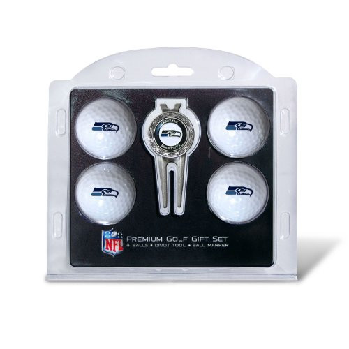 NFL Seattle Seahawks 4 Golf Ball And Divot Tool Set