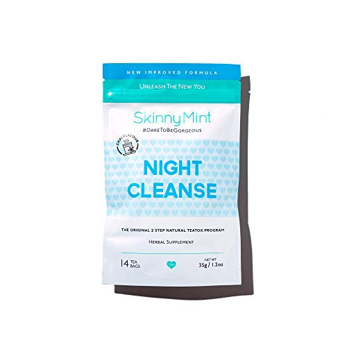 SkinnyMint Night Cleanse Teatox  All Natural Detox Tea Cleanse for Weight Loss SkinnyMint Night Cleanse Teatox  All Natural Detox Tea Cleanse for Weight Loss