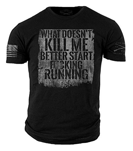 Grunt Style Start Running T Shirt   Small Black