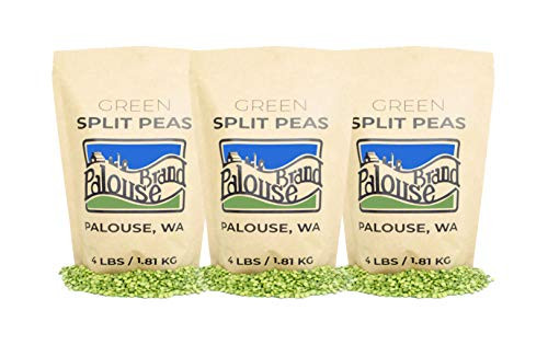 Green Split Peas  100 Desiccant Free  12 lbs  Non GMO Project Verified  100 Non Irradiated  Certified Kosher Parve  USA Grown  Field Traced  Resealable Kraft Bag   4 Pound  Pack of 3