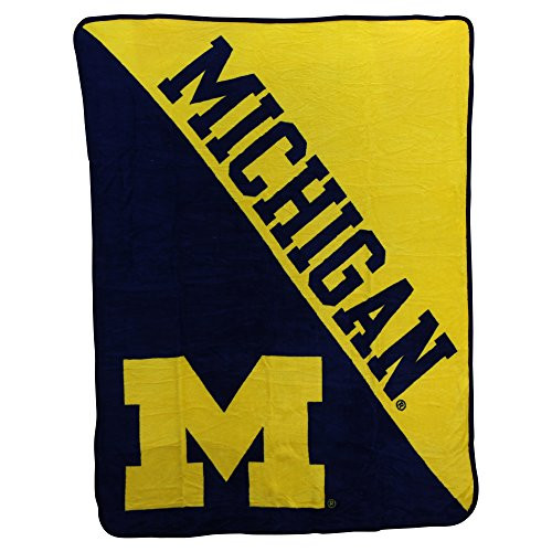 The Northwest Company NCAA Collegiate Half Tone Super Soft Plush Throw Blanket Michigan Wolverines The Northwest Company NCAA Collegiate Half Tone Super Soft Plush Throw Blanket Michigan Wolverines