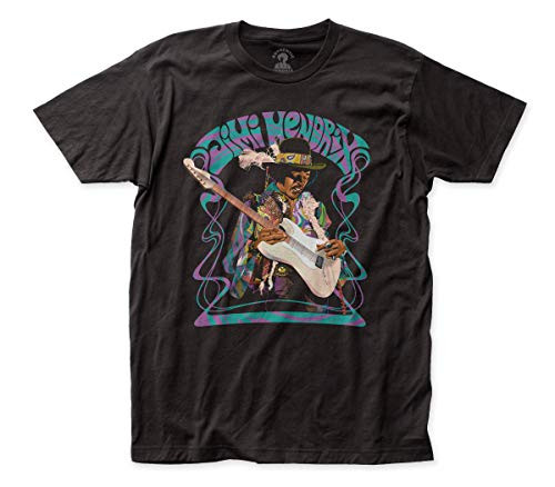Impact Jimi Hendrix Psychedelic Haze Fitted Jersey tee  Small  Black