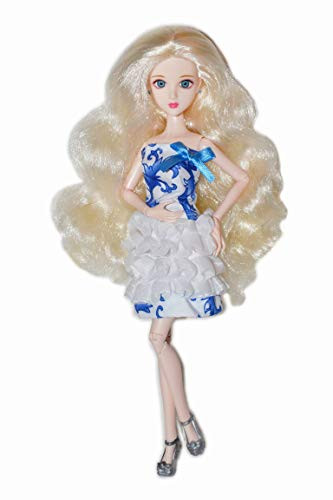 Eledoll Alice Fully Poseable Doll 3D Eyes Deluxe Collector Doll 1/6 Scale Ball Jointed Doll Articulated 11 inch BJD Fully Poseable Fashion Doll