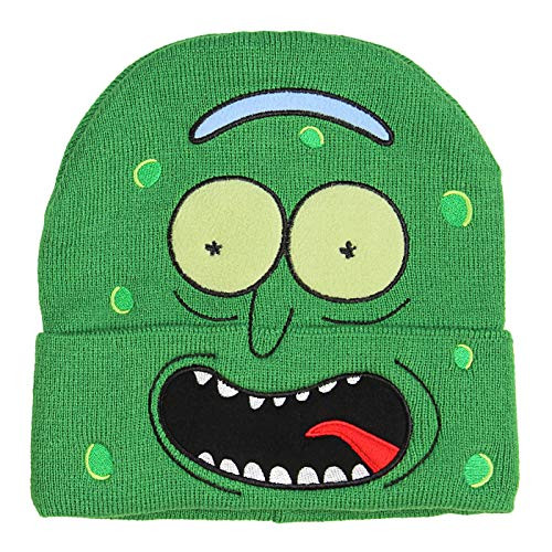 Bioworld Rick and Morty I m Pickle Rick Hat Beanie Green Bioworld Rick and Morty I m Pickle Rick Hat Beanie Green