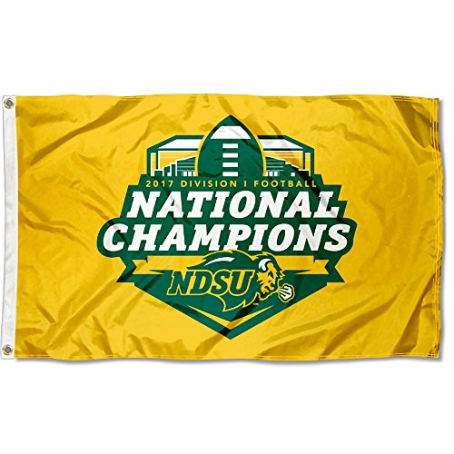College Flags   Banners Co  North Dakota State Bison 2017 Football National Champions Flag