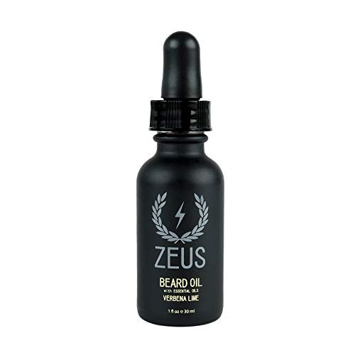 ZEUS Beard Oil for Men 1 oz All Natural Beard Conditioning Oil to Soften Beard and Mustache Hairs Verbena Lime ZEUS Beard Oil for Men 1 oz All Natural Beard Conditioning Oil to Soften Beard and Mustache Hairs Verbena Lime