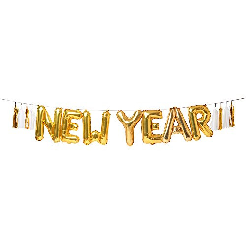 Meri Meri Gold New Year Balloon Garland