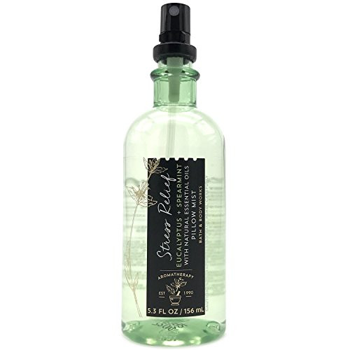 Bath and Body Works Aromatherapy Pillow Mist with Natural Essential Oils  Stress Relief  Eucalyptus   Spearmint