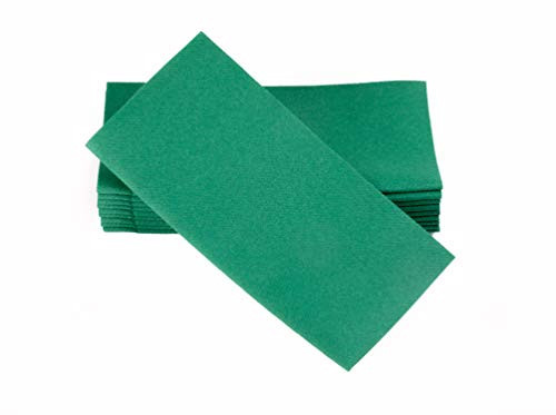 Simulinen Colored Napkins   Decorative Cloth Like   Disposable  Dinner Napkins   Green   Soft  Absorbent   Durable   16 x16    Great for Any Occasion   Box of 50
