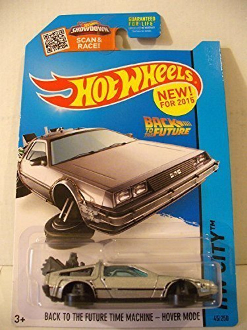 2015 Hot Wheels Hw City   Back To The Future Time Machine Hover Mode  New