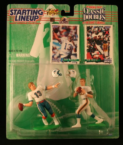 1997 NFL Starting Lineup Classic Doubles - Dan Marino & Bob Griese - Miami Dolphins
