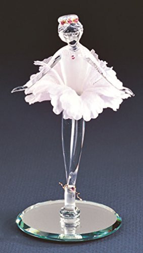Glass Baron White Ballerina Figurine