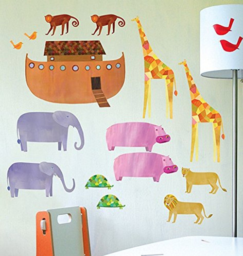 Wallies 13544 Peel and Stick Play Noah s Ark Room Décor Sticker Wallies 13544 Peel and Stick Play Noah s Ark Room Décor Sticker