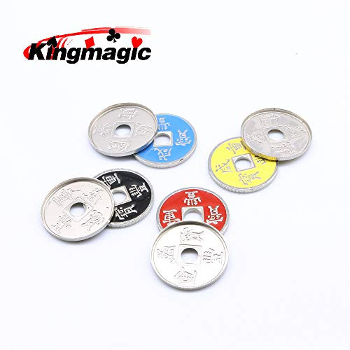 kingmagic Chinese Coin Sets Coin Magic Tricks Close Up Magic Prop Magician gimmick Magic Tool