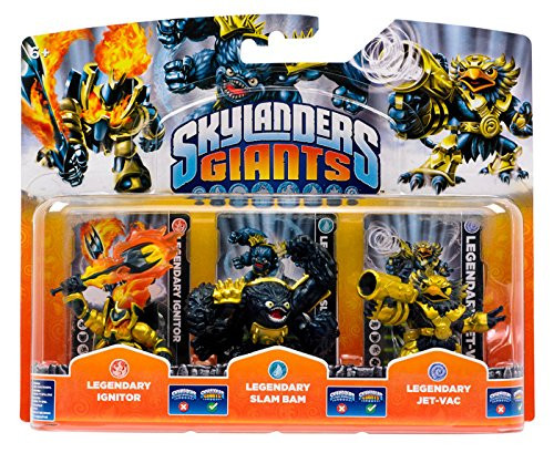 Skylanders Giants Legendary Ignitor , Legendary Slam Bam , Legendary Jet-Vac