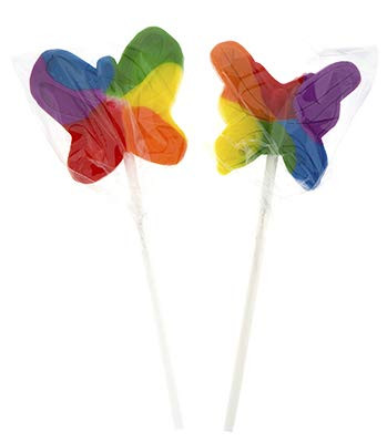 Squire Boone Teeny Butterfly Lollipops   48 Count