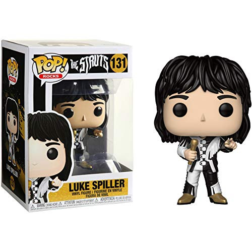 Funko Luke Spiller  Pop Rocks Vinyl Figure   1 Compatible Graphic Protector Bundle  131   41523   B