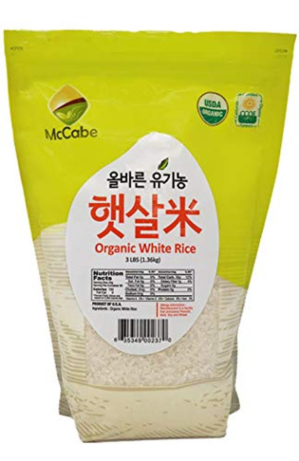 McCabe Organic White Rice  3 lb  48 Ounce McCabe Organic White Rice  3 lb  48 Ounce