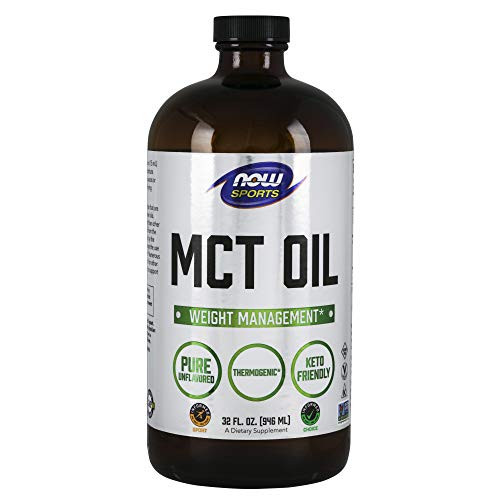 Now Sports Nutrition  MCT  Medium Chain triglycerides  Oil 14 g  Weight Management  Liquid   in Glass   32 Ounce