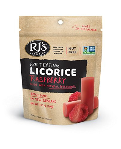RJ s Soft Eating Licorice  Raspberry 7 05oz  Pack of 5