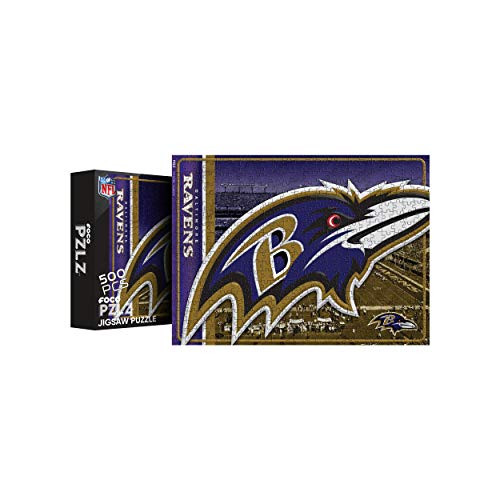 FOCO Baltimore Ravens NFL Big Logo 500 Piece Jigsaw PZLZ PZLZNFJG500BL FOCO Baltimore Ravens NFL Big Logo 500 Piece Jigsaw PZLZ PZLZNFJG500BL