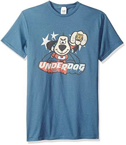 Trevco Men s Underdog Short Sleeve T Shirt  Slate  Large