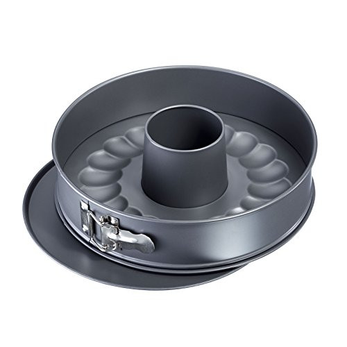 Westmark 32672270 Nonstick Springform Pan With 2 Bases, 10", Gray