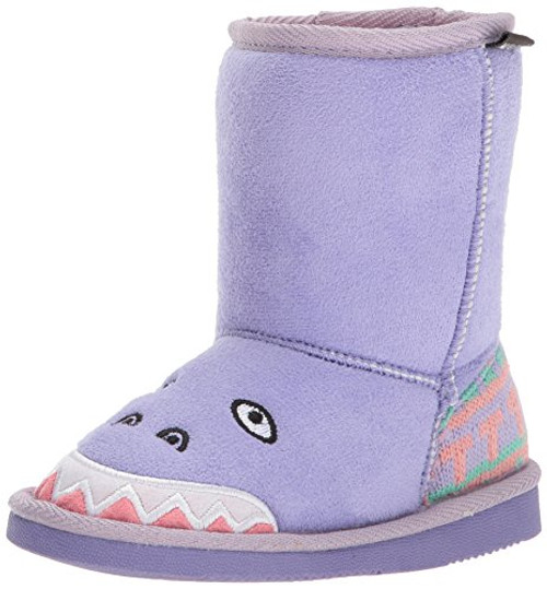 MUK LUKS Girls Cera Dinosaur Boots Fashion  Purple  10 M US Little Kid