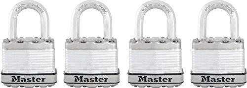 Master Lock Padlock, Magnum Laminated Steel Lock, 1-3/4 in. Wide, M1XQ (Pack of 4-Keyed Alike) Master Lock Padlock, Magnum Laminated Steel Lock, 1-3/4 in. Wide, M1XQ (Pack of 4-Keyed Alike)