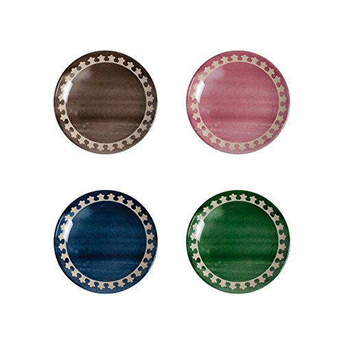 Odeme Isla Dinner Plate Set - 4 Melamine Dinner Plates - Royale Side Plate (Set of four)