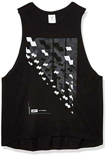 Reebok Training Supply Graphic Tank  Black  M