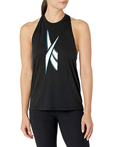 Reebok Workout Ready Supremium Big Logo Tank Top  Black  S