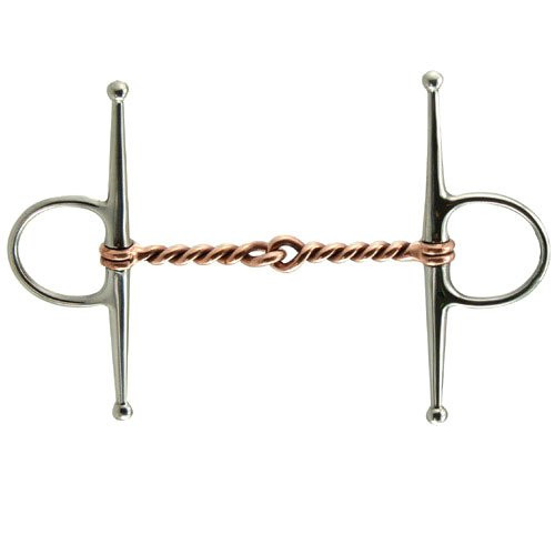 Coronet Single Twisted Copper Wire Full Cheek Horse Bit  5 Inch