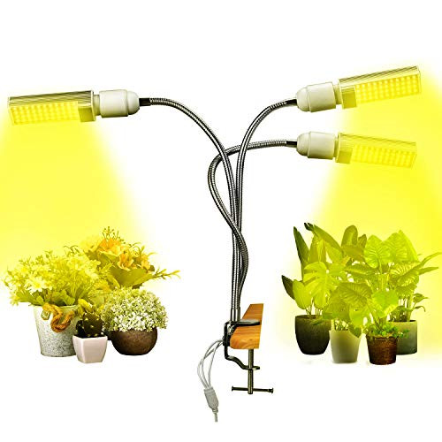 Grow Lights for Indoor Plants Full Spectrum Grow Lamps Tri Head Gooseneck Plant Lights with 3 Heads Auto On Off 3 6 12H Timer 6 Dimmable Level Growing Lamps for Indoor Plants Succulents Seedlings Grow Lights for Indoor Plants Full Spectrum Grow Lamps Tri Head Gooseneck Plant Lights with 3 Heads Auto On Off 3 6 12H Timer 6 Dimmable Level Growing Lamps for Indoor Plants Succulents Seedlings