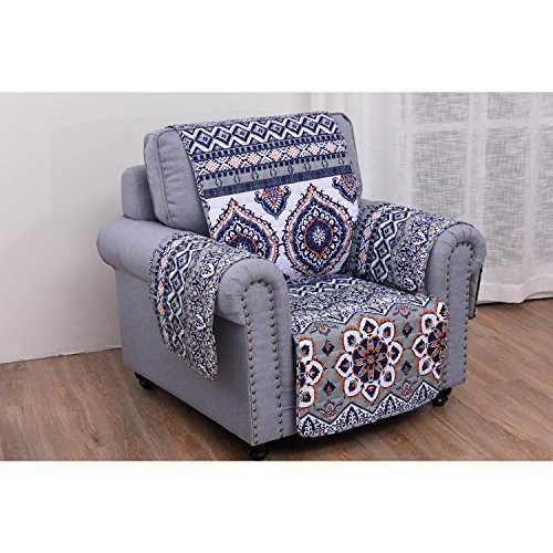 Greenland Home Medina Slipcover  Arm Chair  Saffron