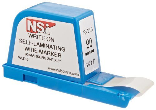 Write On Self Laminating Wire Marker Dispenser  3  Width  0 75  Label Length