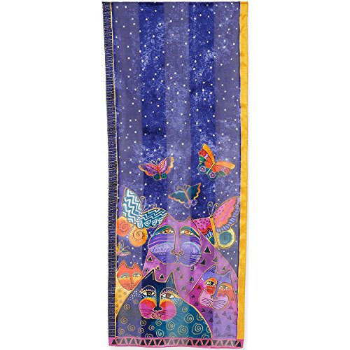 Laurel Burch Scarves Cats with Butterflies Laurel Burch Scarves Cats with Butterflies