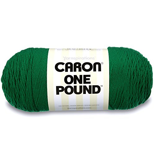 Caron One Pound Solids Yarn    4  Medium Gauge 100 Acrylic   16 oz   Kelly Green  For Crochet  Knitting   Crafting   1 Piece