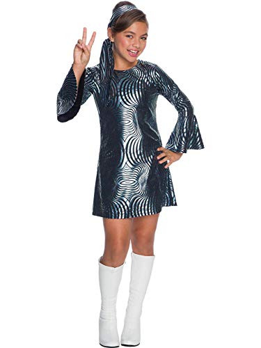 Charades Little Girl s Psychedelic Swirl Disco Diva Childrens Costume  as Shown  X Small