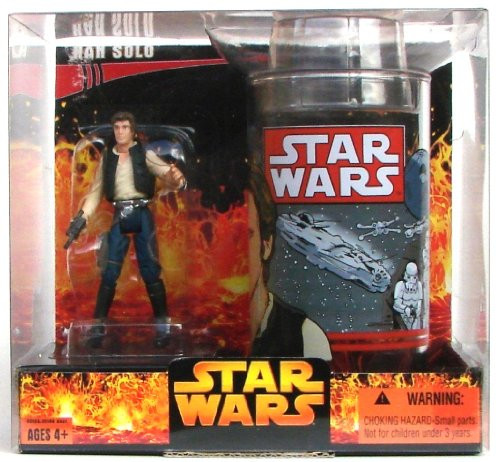 Star Wars Target Exclusive Han Solo Action Figure with Cup By Hasbro Star Wars Target Exclusive Han Solo Action Figure with Cup By Hasbro