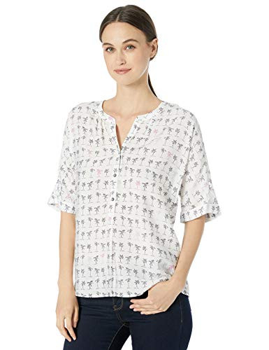 NIC ZOE Women s Palm Trees TOP  Multi  Extra Small