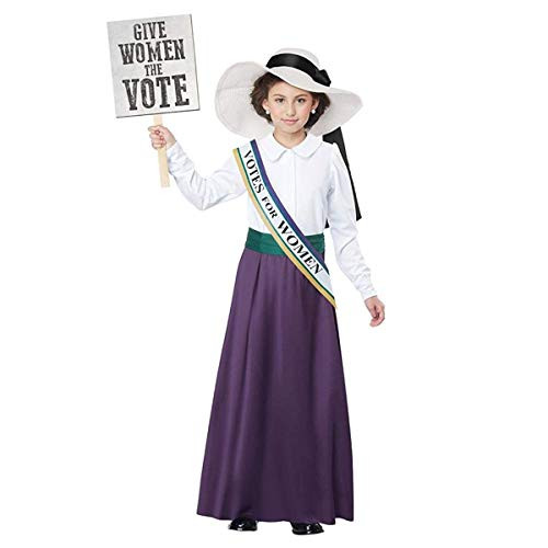 California Costumes Girls American Suffragette Child Costume