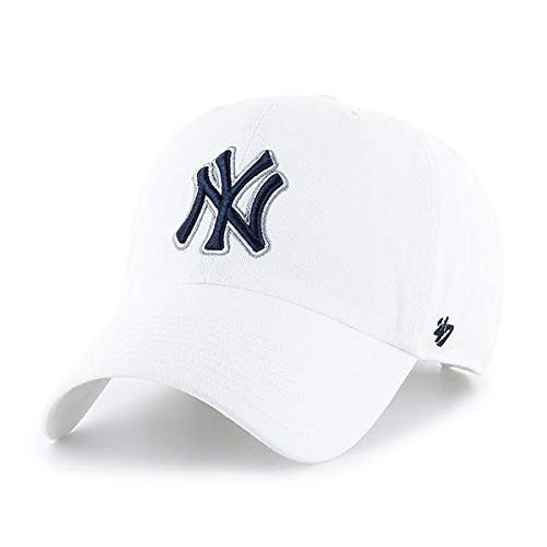 MLB New York Yankees Men s  47 Brand Clean Up Cap  White  One Size
