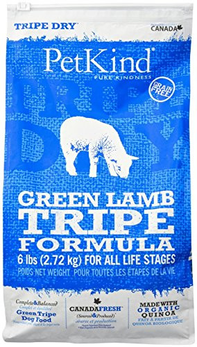 Petkind Green Lamb Tripe Dry Dog Food 6 Lb