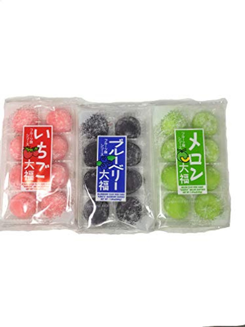 Japanese Mochi Fruits Daifuku Rice Cake Strawberry Melon Blueberry 2019 New Flavor Japanese Mochi Fruits Daifuku Rice Cake Strawberry Melon Blueberry 2019 New Flavor