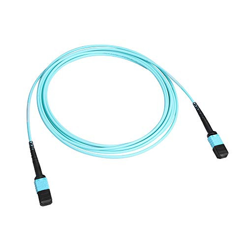 MPO MPO Patch Cord  OM3 Multimode Fiber  8 core Fiber for QSFP Transceivers Application  3 Meter 10ft   3m 10ft