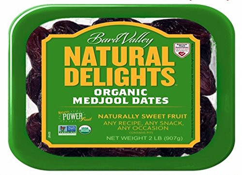 Brad Valley USDA ORGANIC Medjool Dates 2 Lbs  KOSHER Cetified NON GMO Verified