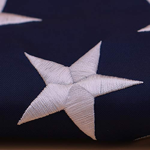 Aniler   American USA US Flag 4x6 ft Embroidered Stars Sewn Stripes Brass Grommets