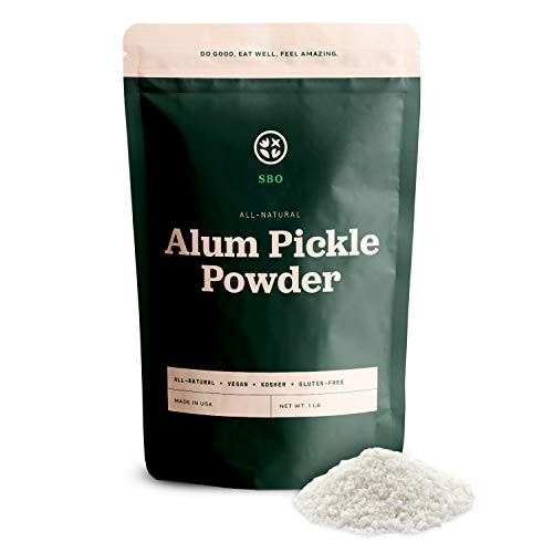 SBO Alum Pickle Powder   1 lb Bag of All Natural Vegan Kosher Granulated Potassium Alum Powder Made in USA   Free of Gluten  Dairy  and Soy